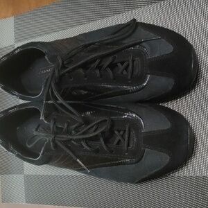 Coach kodie black patent leather sneakers